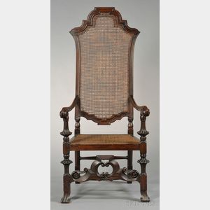 Baroque-style High-back Armchair