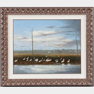 Ray Jacob (American, 20th Century) Marsh Birds