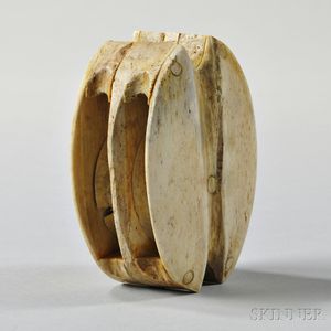 Carved Whalebone Block