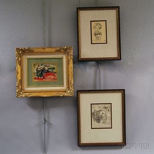 Three Framed Israeli Works