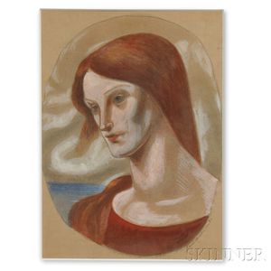 Kimon Nicolaides (American, 1892-1938) Portrait of a Woman