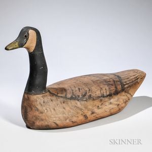 Large Carved and Painted Goose Decoy