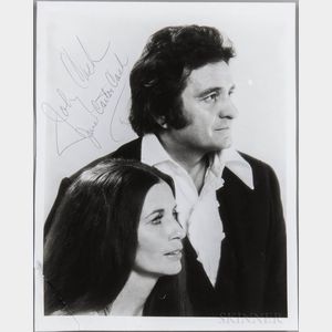 Cash, Johnny (1932-2003) and June Carter Cash (1929-2003) Signed Photograph.