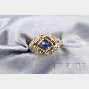 18kt Gold, Sapphire and Diamond Ring, Cartier, Paris