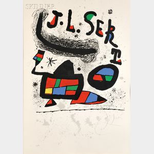 Joan Miró (Spanish, 1893-1983) Poster for the Exhibition Josep Lluis Sert