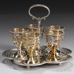 Victorian Sterling Silver Egg Cup Holder