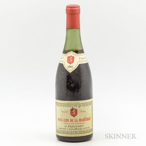 Joseph Faiveley Nuits St Georges Clos de la Marechale 1961, 1 bottle