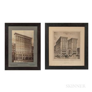 Two Vintage Large Format Images of Boston