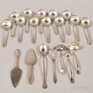Small Group of Assorted Mostly Sterling Silver Flatware