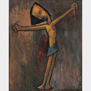 Angel Botello (Spanish/Puerto Rican, 1913-1986) Crucifixion