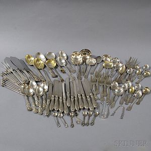 Group of Assorted Sterling, Coin Silver, and Silver-plated Flatware