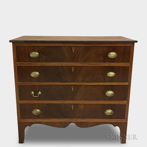 Federal-style Inlaid Mahogany and Maple Chest of Drawers