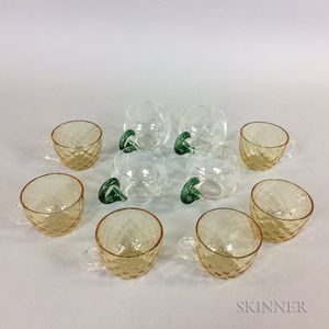 Ten Glass Punch Cups