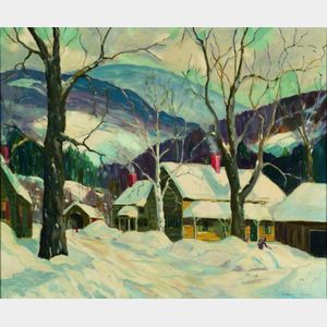 Helen Haye Brooks (American, 1915-1987) New England Winter
