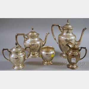 Lot - Towle Sterling Five-Piece Coffee and Tea Service Newburyport