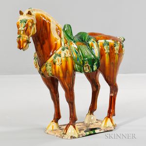 Monumental Tang-style Caparisoned Horse