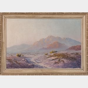 Two Western Oil on Canvas Landscape Paintings