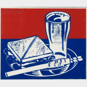 Roy Lichtenstein (American, 1923-1997) Sandwich and Soda