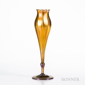 Tiffany Studios Gold Favrile Floriform Vase