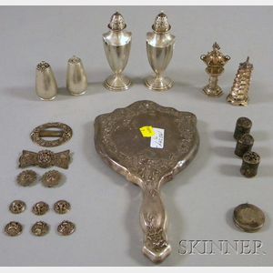 Group of Assorted Silver Table, Vanity, and Jewelry Items