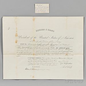 Grant, Ulysses Simpson (1822-1885) Archive Containing Presidential Signed Items and Autographs of his Presidential Cabinet.