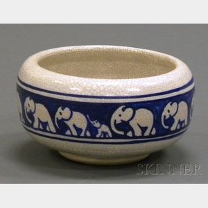 Dedham Pottery Elephant Bowl
