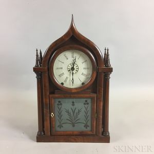 Brewster & Ingraham Ogee Gothic Rosewood Shelf Clock Case