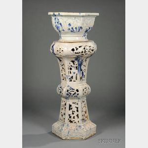 Chinese Porcelain Jardiniere on Stand