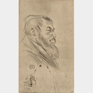Henri de Toulouse-Lautrec (French, 1864-1901) Tristan Bernard