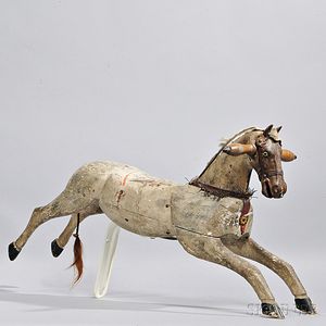 Painted and Carved Hobby Horse