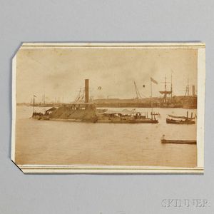 Rare Carte-de-visite of the C.S.S. Tennessee After Capture