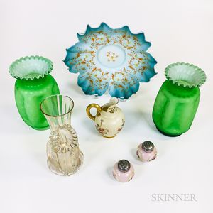 Six Pieces of Victorian Glass