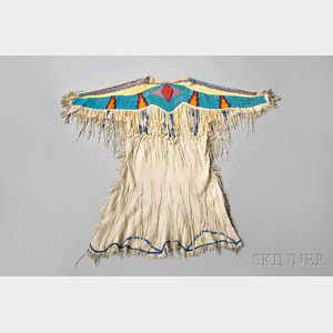 Nez Perce Beaded Hide Woman's Dress