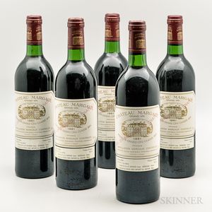 Chateau Margaux 1981, 5 bottles