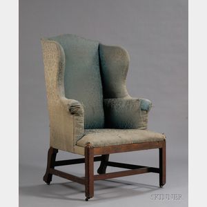 Chippendale Mahogany Upholstered Chamber Chair