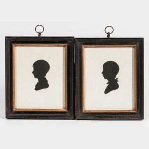 Pair of Peale's Museum Hollow-cut Silhouettes