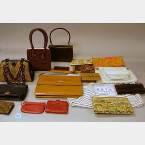Seventeen Assorted Lady's Purses and Small Cases