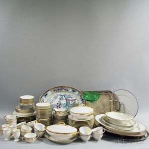 Collection of Decorative Glass and Porcelain Tableware