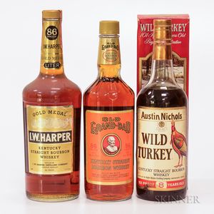 Mixed Bourbon, 1 liter bottle 2 750ml bottles