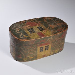 Incised and Painted Bentwood Box