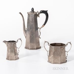 Spaulding & Co. Sterling Silver Three-piece Tea Service