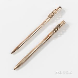 Pair of Tiffany & Co Silver Pens