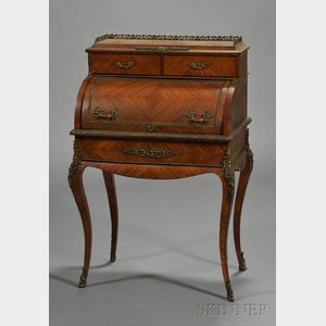 Louis XV Style Bronze-mounted Tulipwood Lady's Writing Desk