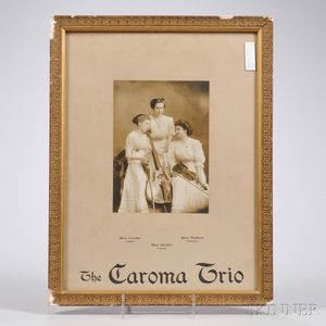 Framed Photograph of The Caroma Trio