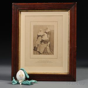 Presentation Imperial Porcelain Factory Easter Egg and Photogravure