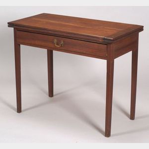 Federal Red Stained Cherry Card Table