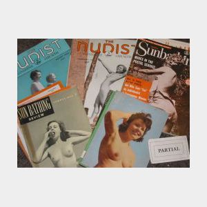 Collection of Approximately Ninety 1930s-1950s Nudist Magazines