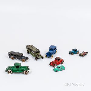 Group of Cast Iron Toy Vehicles