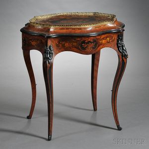 Napoleon III Kingwood Marquetry Jardiniere/Occassional Table