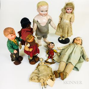 Small Group of Dolls and Puppets